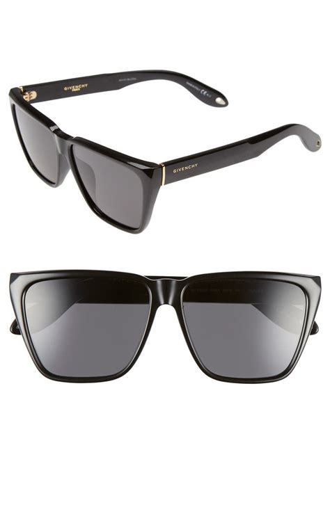 givenchy men's flat-top plastic sunglasses color black|givenchy double bridge aviator sunglasses.